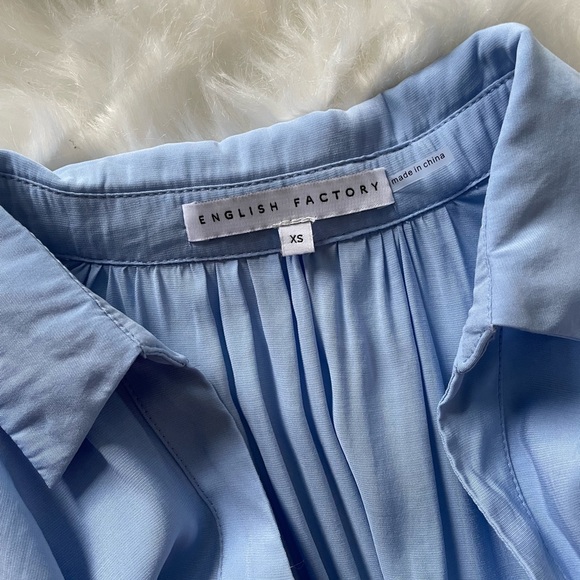 English Factory Balloon Sleeve Tiered Midi Dress - Picture 10 of 13